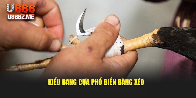 Kiểu băng cựa phổ biến băng xéo